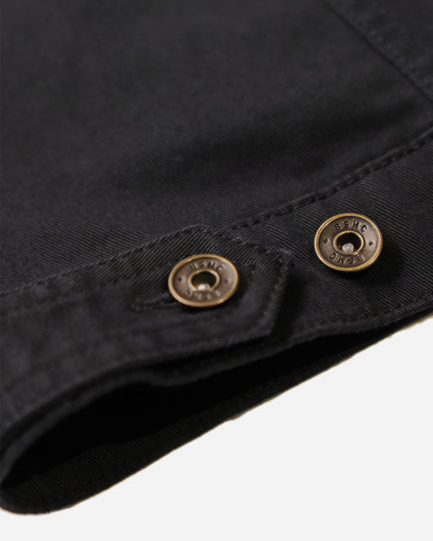 BSMC Denim Jacket - Cordura Black studio image button detail
