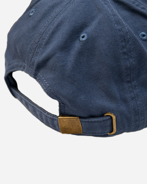 BSMC Desert Race Cap - Blue studio image rear buckle close up 