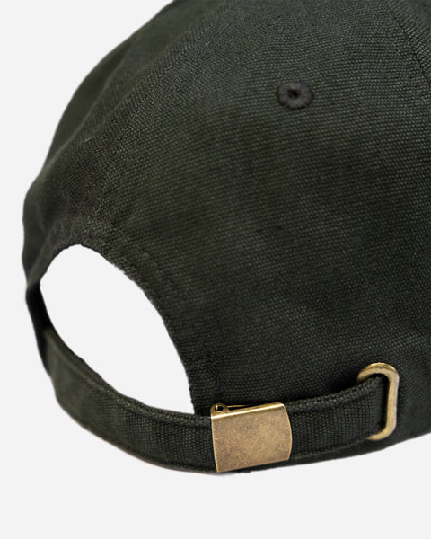 BSMC Desert Race Cap - Green rear buckle close up