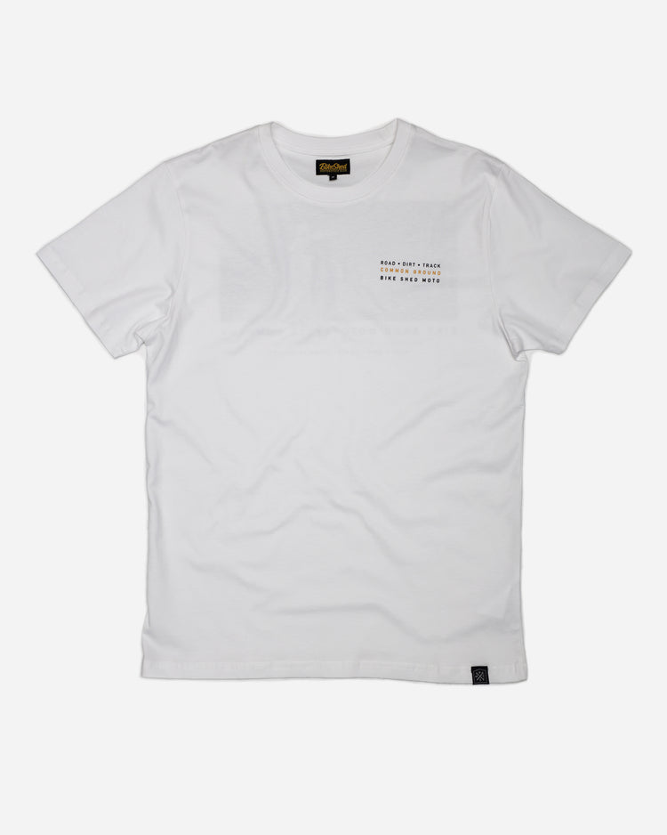 BSMC Dirt Shot T-Shirt - White, front