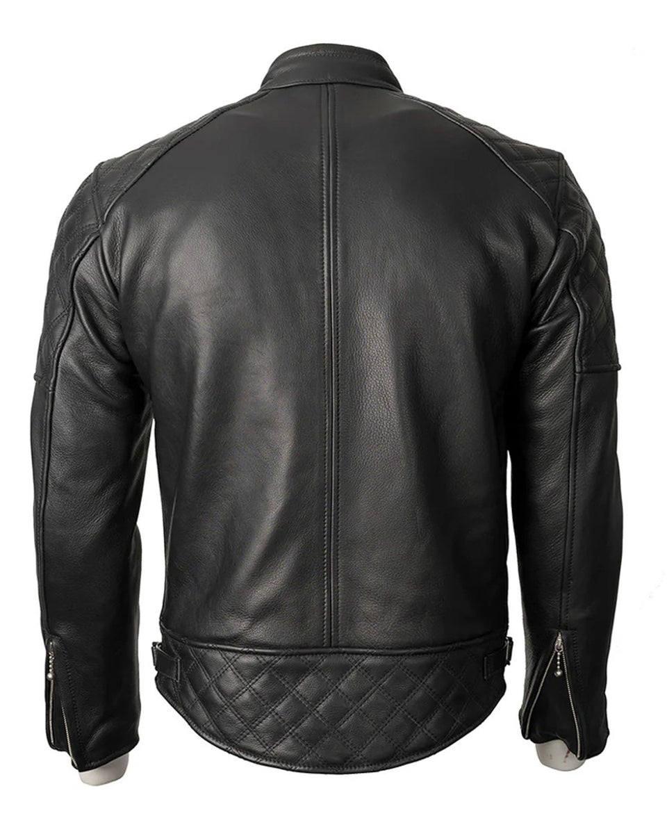 Goldtop Summer Flat Tracker Jacket - Black studio image rear