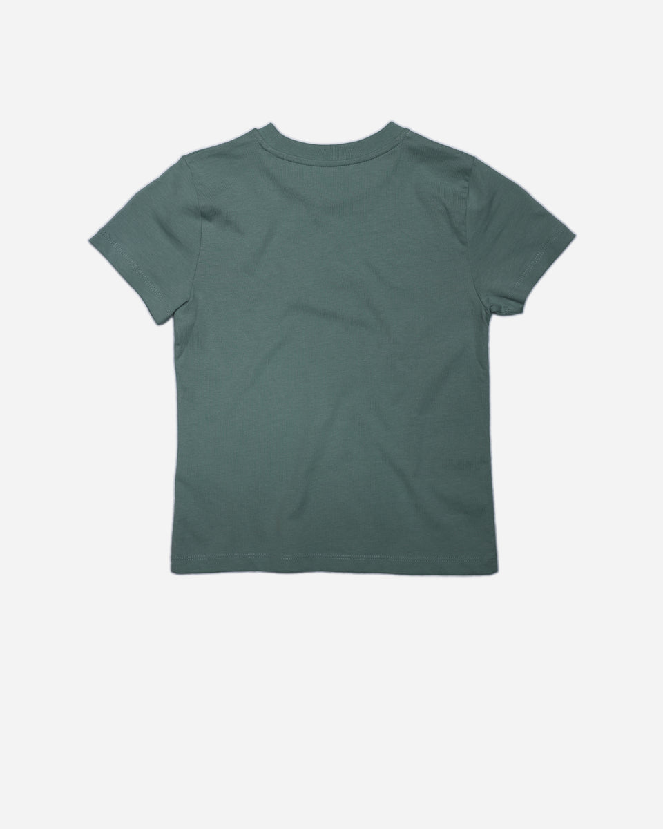 Bike Shed Moto Club Sporty Kids T Shirt - Green, back