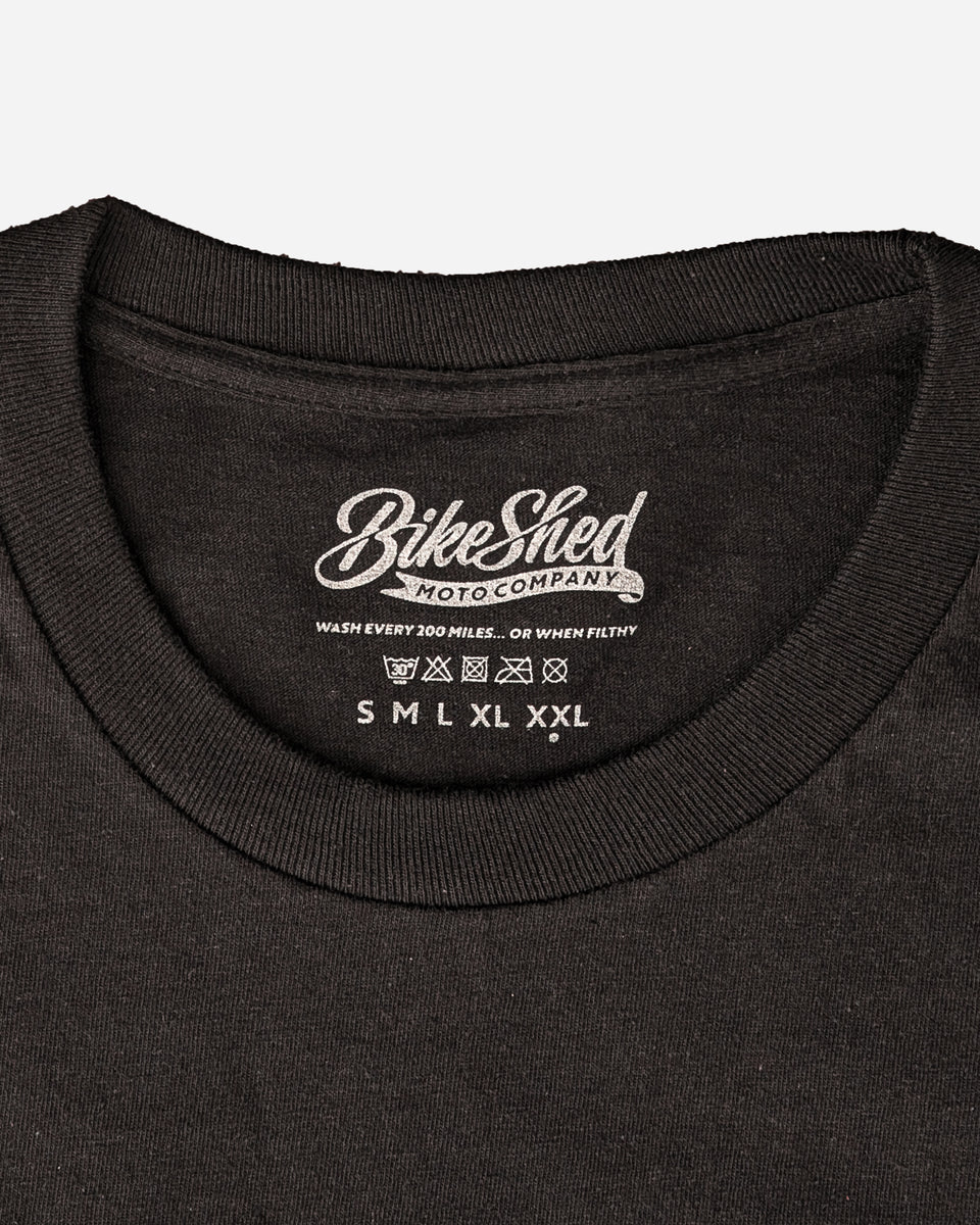 BSMC LA Rocker Long Sleeve T-Shirt - Black neck label close up
