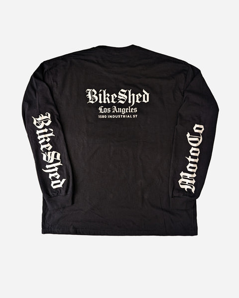 BSMC LA Rocker Long Sleeve T-Shirt - Black studio image back