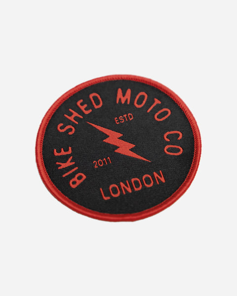 BSMC Lightning Patch - Black/Red studio image side