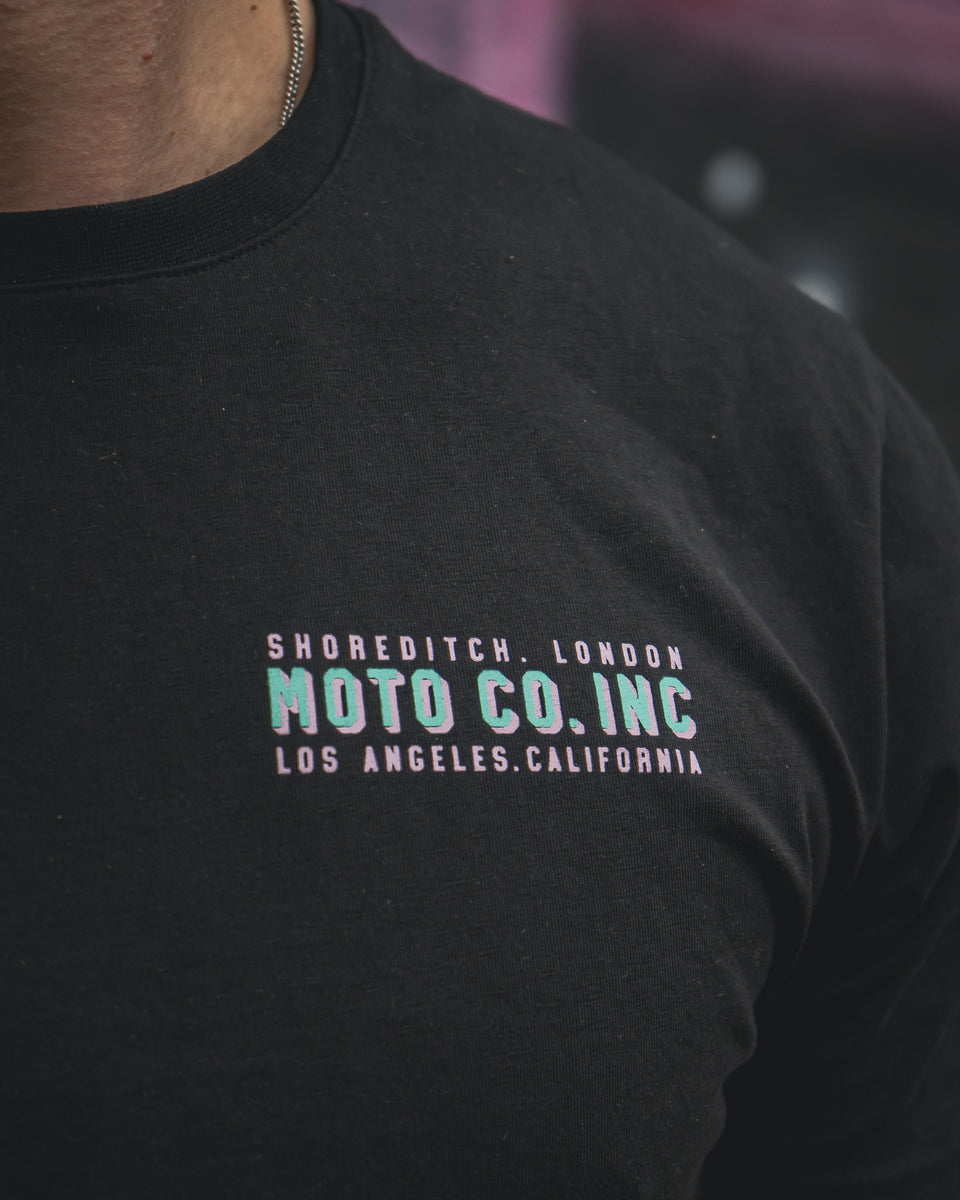 Steve wearing our BSMC Billboard T-Shirt - Black