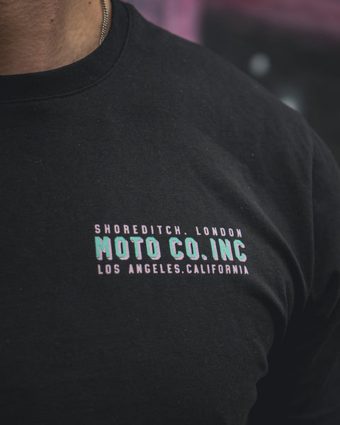 Steve wearing our BSMC Billboard T-Shirt - Black