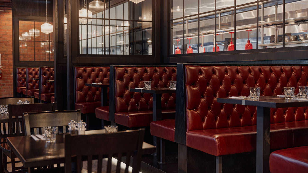 Comfy dining booths