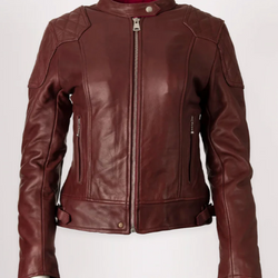 Goldtop '76 Cafe Racer Jacket W - Burgundy