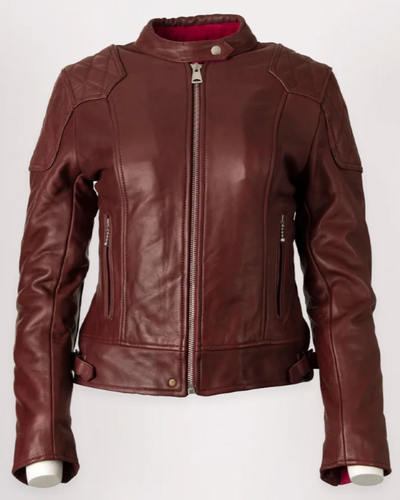 Goldtop '76 Cafe Racer Jacket W - Burgundy