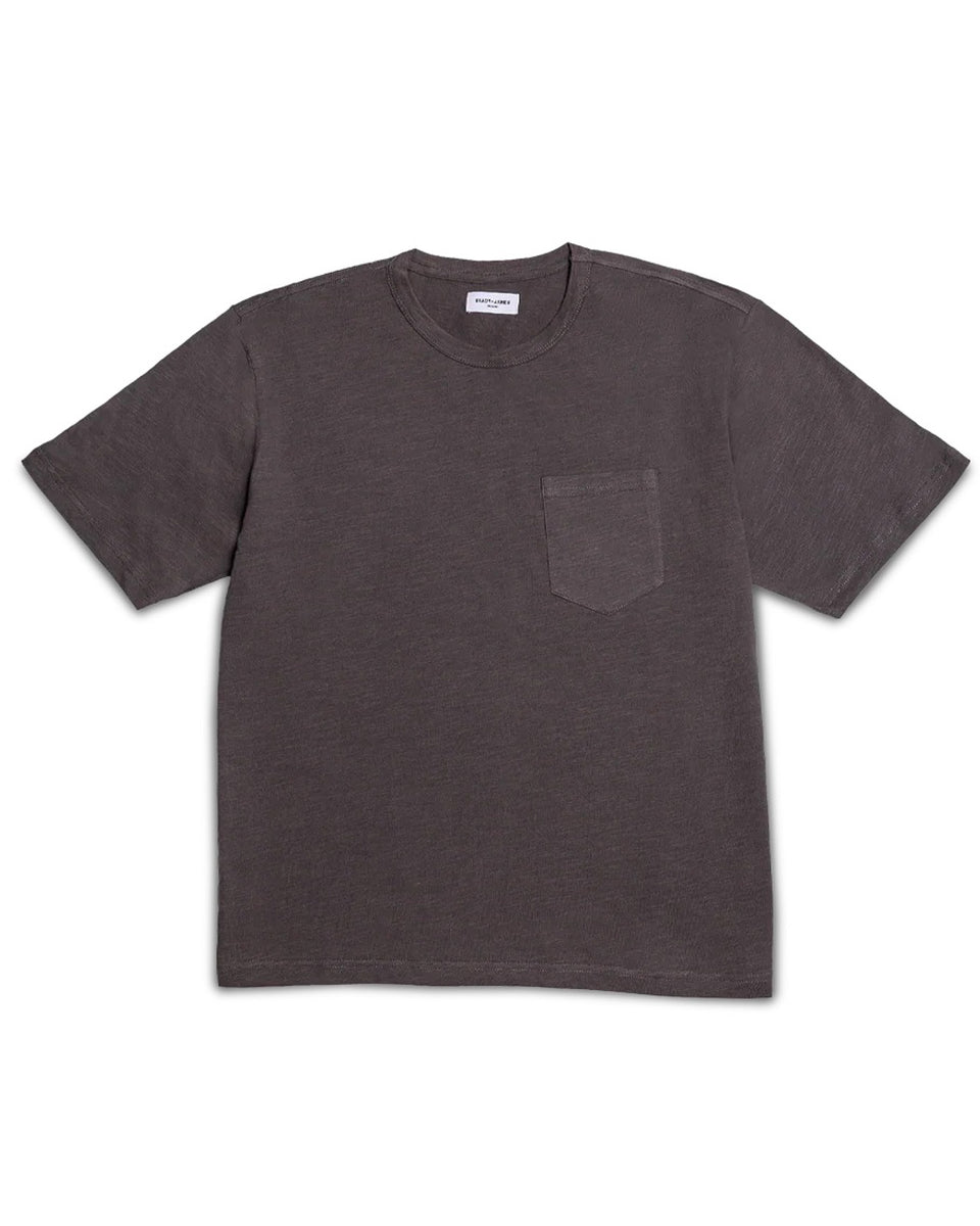 Grady + James - Austin Pocket Tee gray studio image