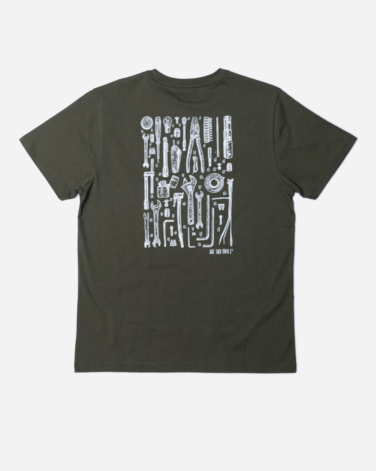 BSMC Toolkit T-Shirt - Khaki, back print