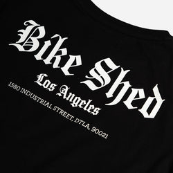 Womens LA Rocker Tee Back Logo Close Up