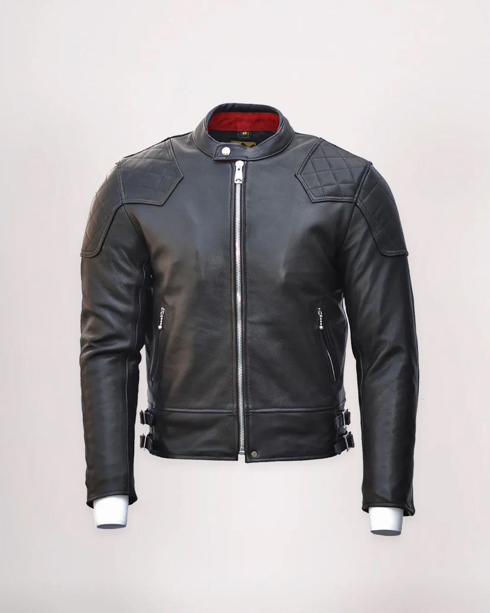 Goldtop '76 Cafe Racer Jacket - Black studio image