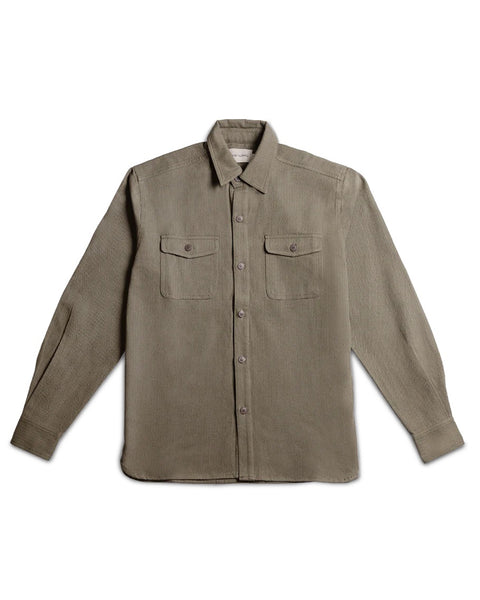 Grady + James - Roy Shirt olive studio image