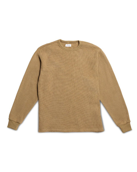 Grady + James - Nelson Thermal Crew khaki studio image