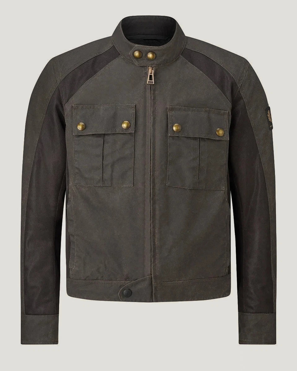 Belstaff Temple Waxed Cotton Jacket mahogany studio image 