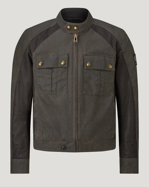 Belstaff Temple Waxed Cotton Jacket mahogany studio image 