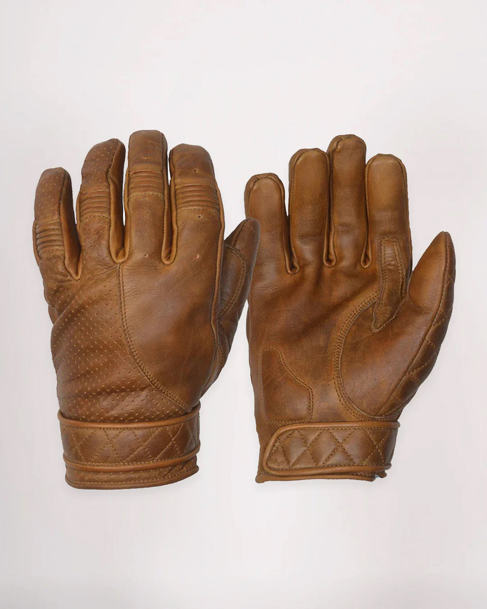 Goldtop Short Cuff Bobber Glove brown studio image