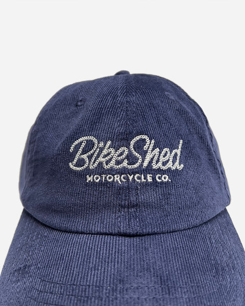 BSMC Chain Embroidered Corduroy Baseball Hat - Navy, front