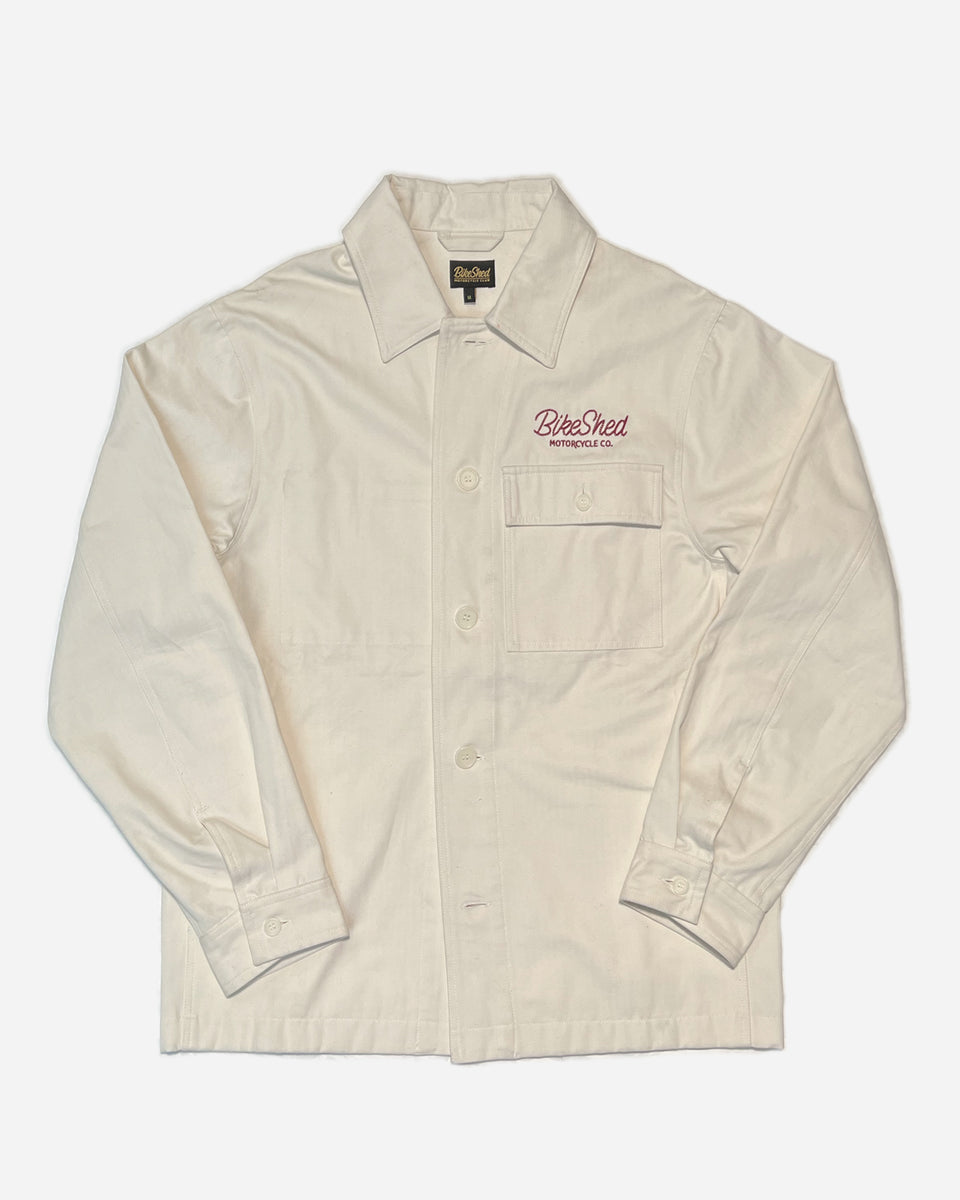 BSMC Chain Stitch Chore Jacket - Ecru, front