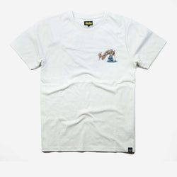 BSMC Track Wolf T Shirt - Off White, front