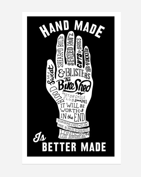 BSMC x Dave Buonaguidi "Handmade Is Better Made" Print - Black
