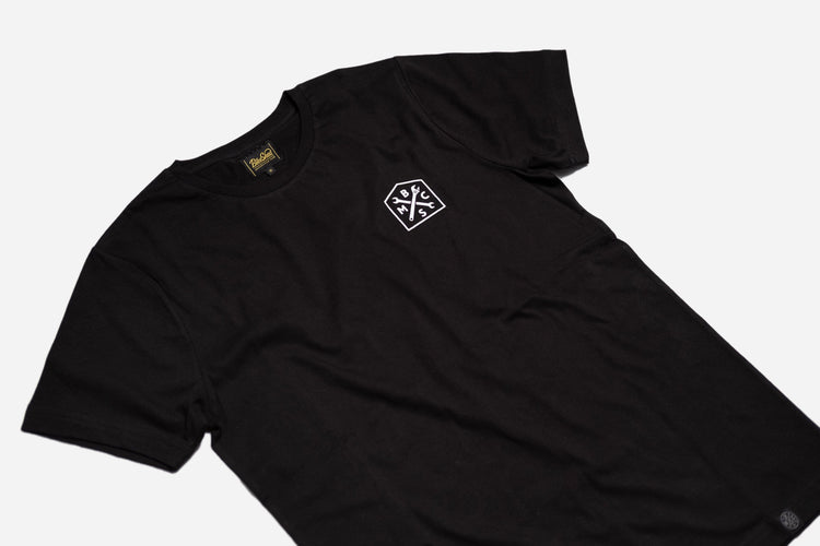 BSMC Retail T-shirts BSMC 1580 Roundel T Shirt - Black, front close up