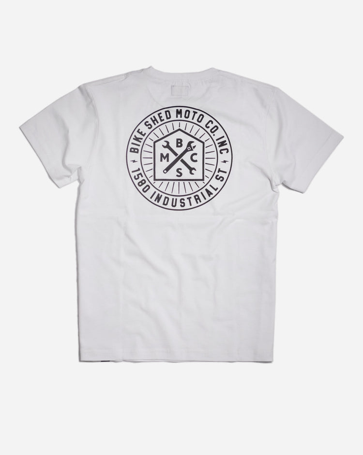 BSMC Retail T-shirts BSMC 1580 Roundel T Shirt - White, back