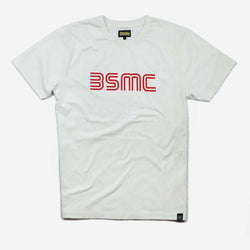 BSMC '77 T Shirt - White/Red, front