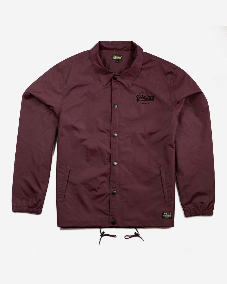 BSMC Company Coach Motorcycle Jacket - Burgundy, front