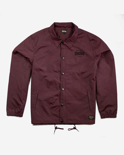 BSMC Company Coach Motorcycle Jacket - Burgundy, front