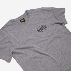 BSMC Company T-Shirt - Grey, close up
