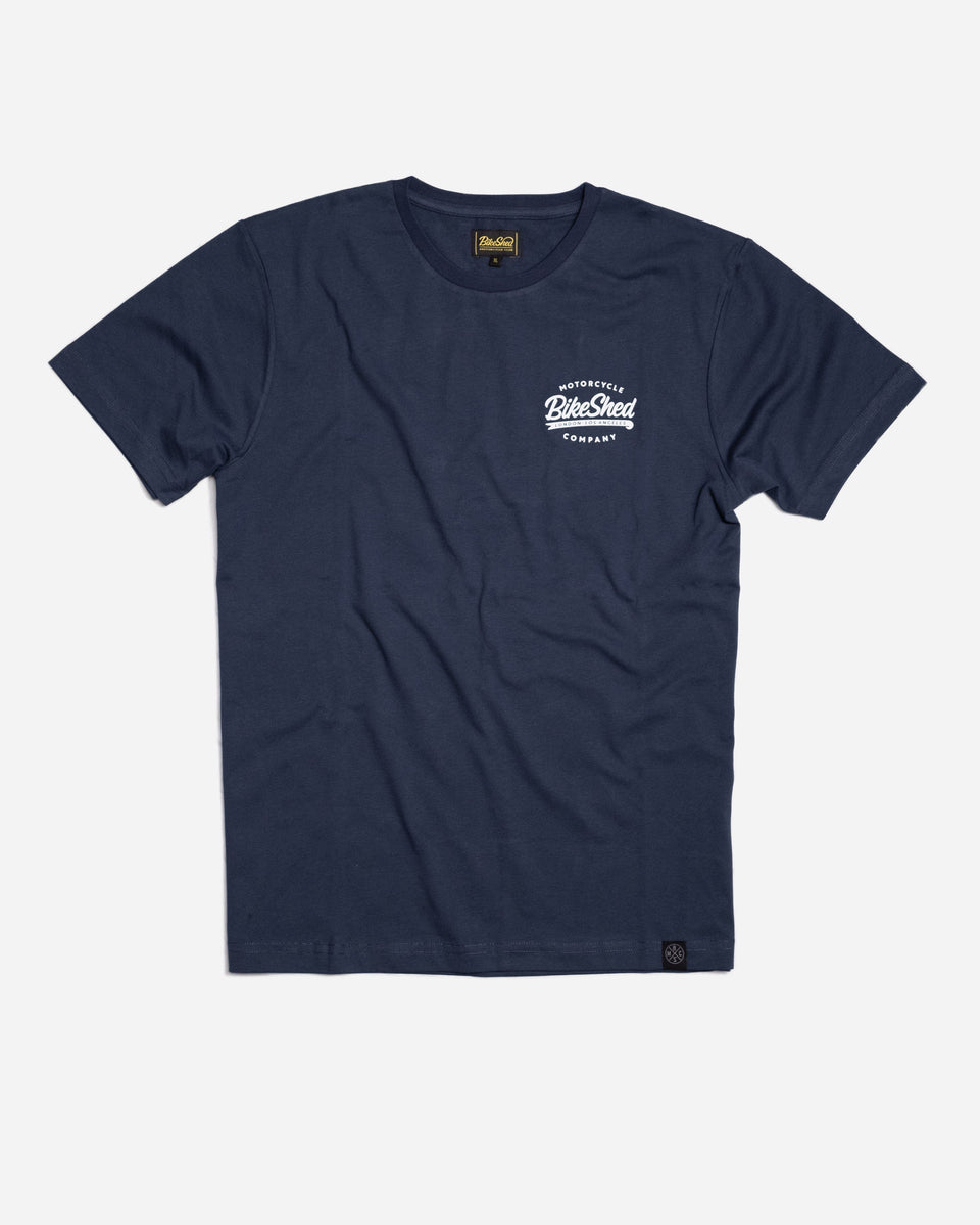BSMC Company Logo T-Shirt - Navy, front
