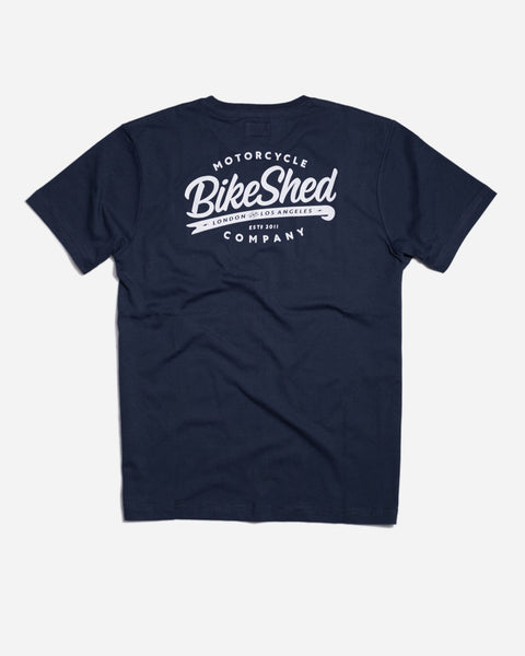 BSMC Company Logo T-Shirt - Navy, back