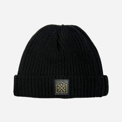 BSMC Crest Knit Beanie - Black, front
