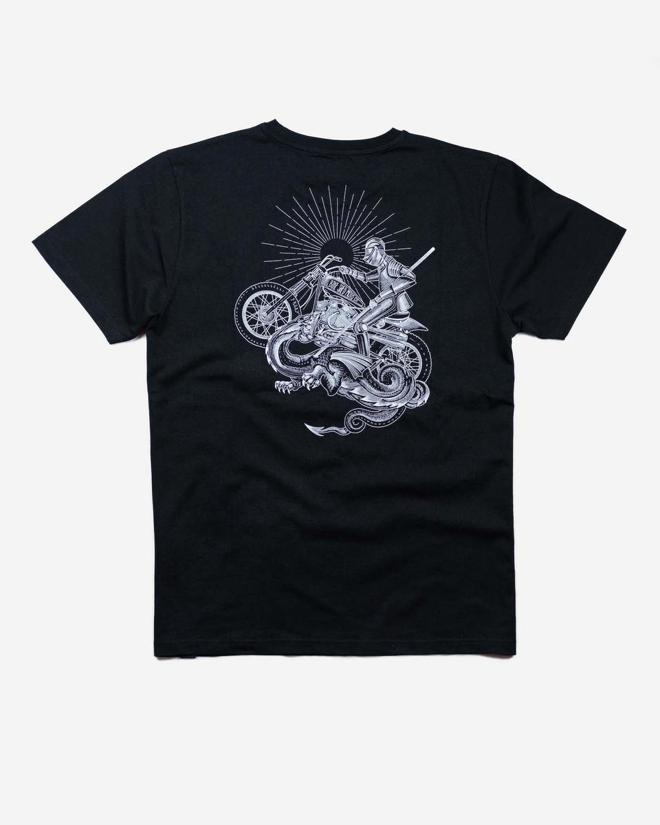 BSMC Dragon Slayer Motorcycle T-Shirt - Black, back