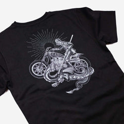 BSMC Dragon Slayer T Shirt - Black, back print close up