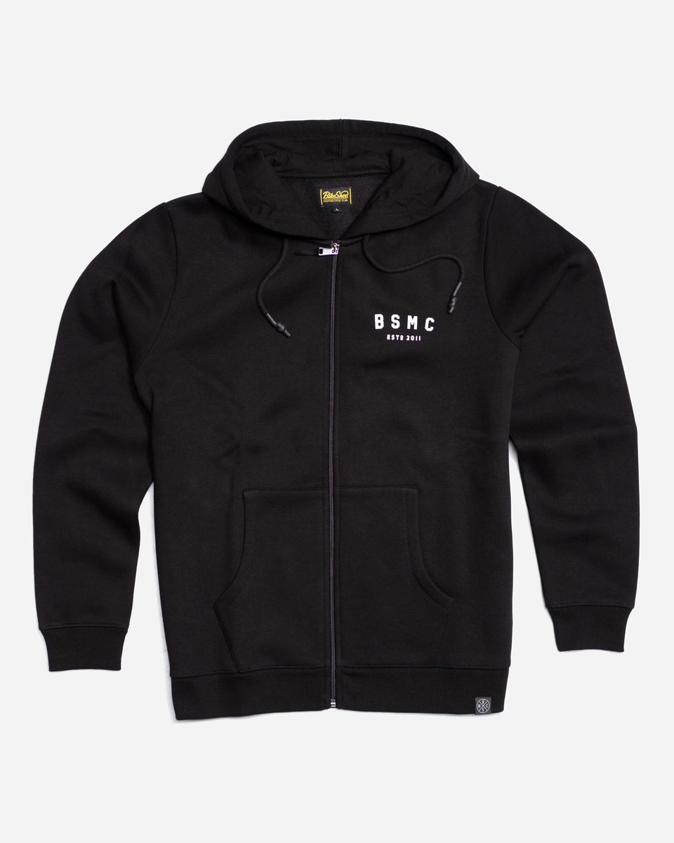 Motorcycle ESTD. Logo Hoodie - Black, front