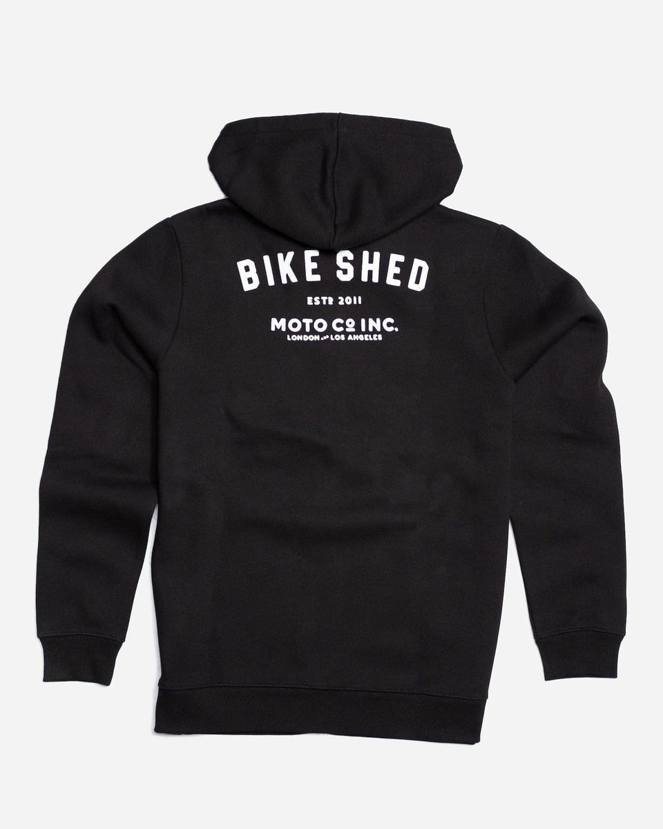 Motorcycle ESTD. Logo Hoodie - Black, back