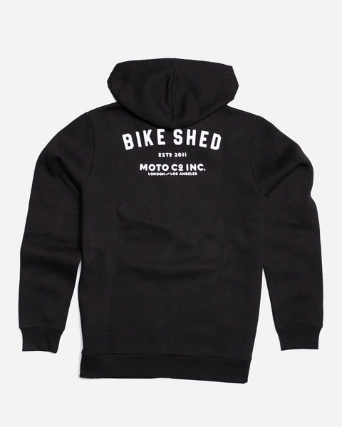 Motorcycle ESTD. Logo Hoodie - Black, back