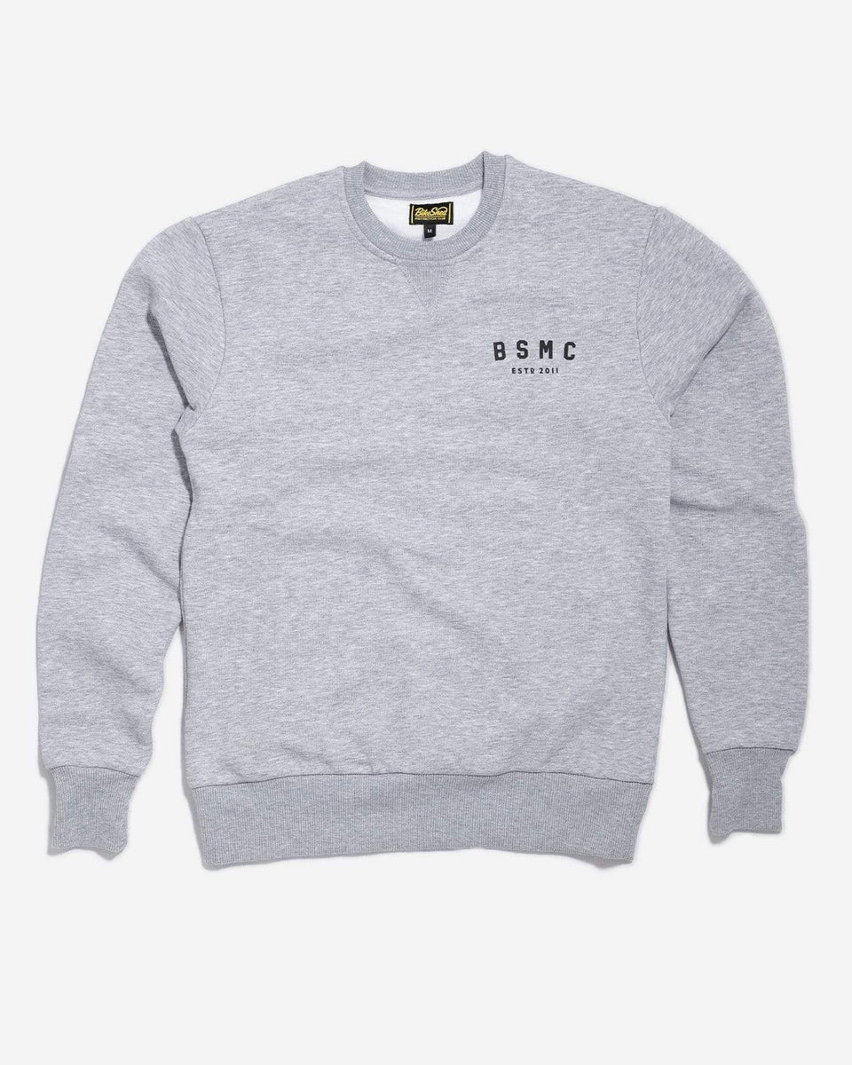 Bike Shed Motorcycle Logo Sweatshirt  - Grey Marl, front
