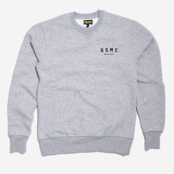 BSMC ESTD. Sweatshirt - Grey Marl, front