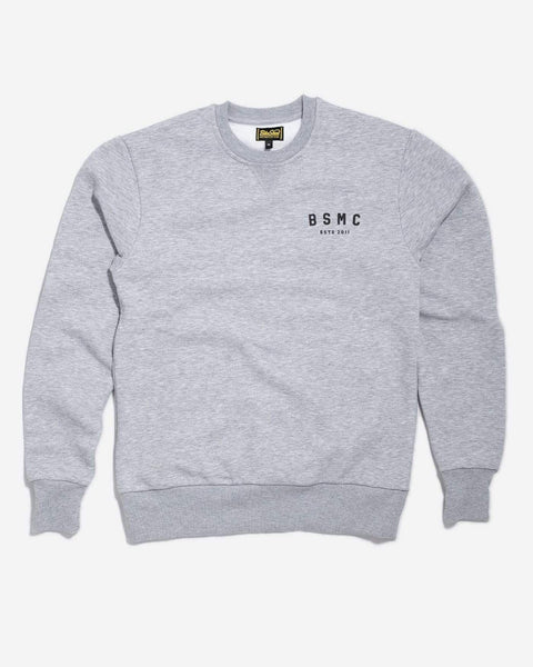 Bike Shed Motorcycle Logo Sweatshirt  - Grey Marl, front