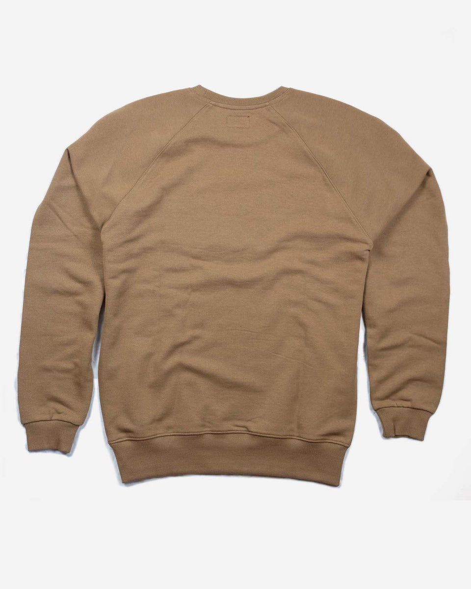 BSMC Motorcycle Garage Sweatshirt - Tan/Black, back
