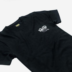 BSMC Handmade T Shirt - Black & White, front side on