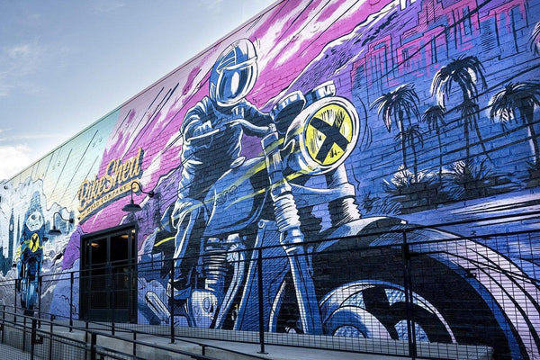 Bike Shed LA mural painting