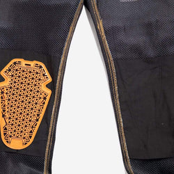 BSMC Protective - Road Jean - Raw Indigo, inside out showing knee armour