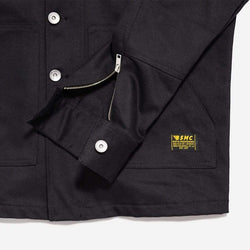 BSMC Resistant Overshirt - Black, cuff close up