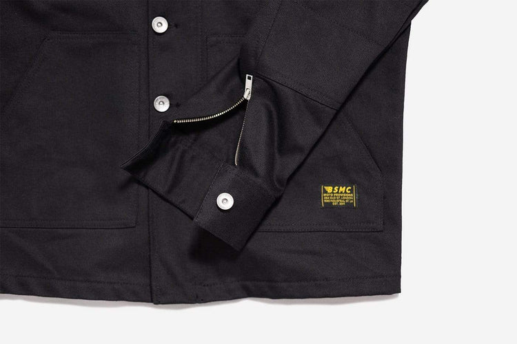 BSMC Resistant Overshirt - Black, cuff close up